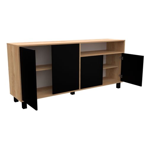 VAJILLERO 4 PUERTAS BAHIUT DOORS MOSCONI Nebra Nat (Negro)