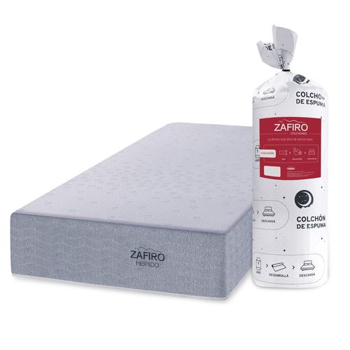 Colchón de Resortes 1 plaza Zafiro Express Hybrid 80x190