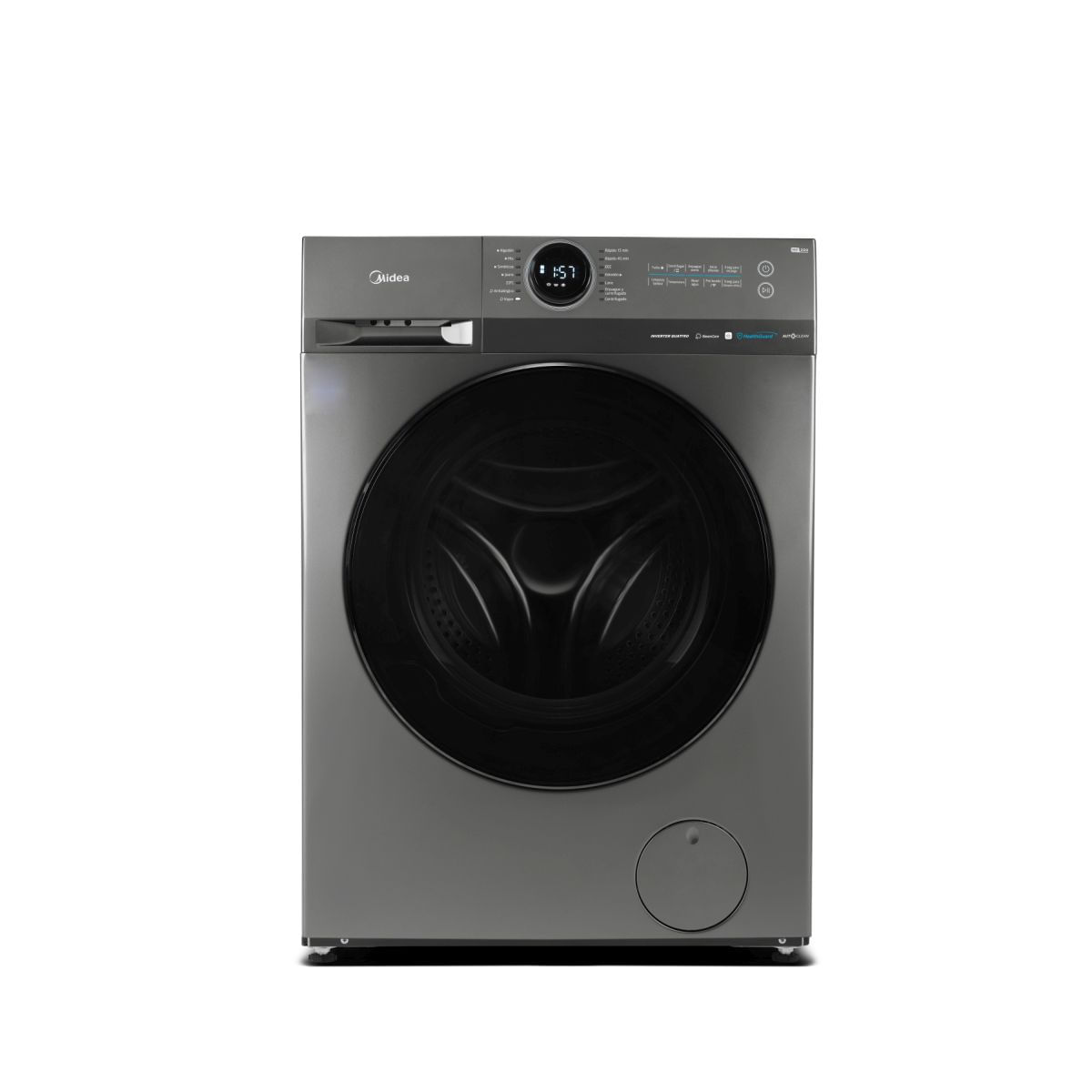 Lavarropas Midea 8kg Mf200w80wb/T-A1 1400rpm Titanio A+