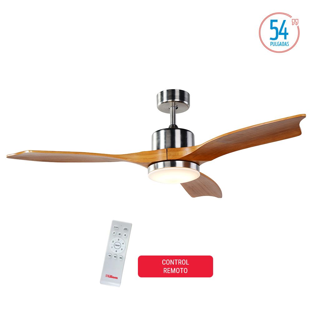 Ventilador De Techo Liliana 54" VTHM601 6V 40W 285 RPM