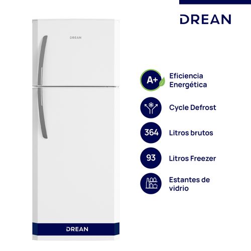 Heladera Drean 364L Hdr370f50b Blanca "A"