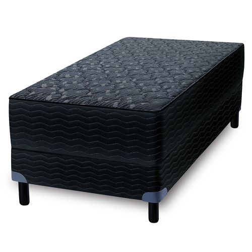 Sommier y colchón de Espuma de Alta densidad 1 plaza Zafiro Linde Premium 90x190