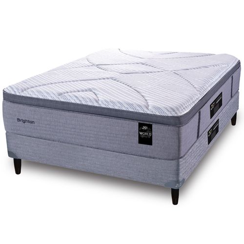 Sommier y Colchón de Resortes 2 Plazas King Koil Brighton 140x190