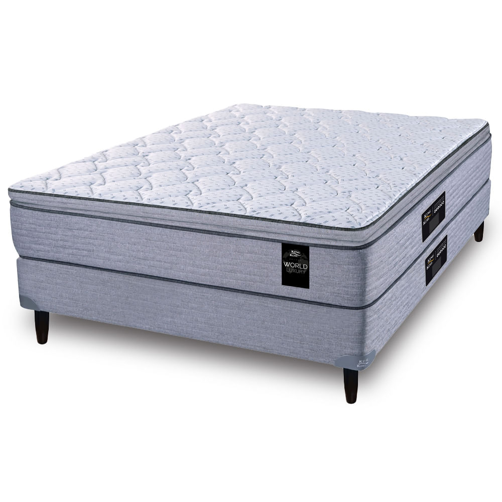 Sommier y Colchón de Resortes 2 plazas King Koil Kensington 140x190