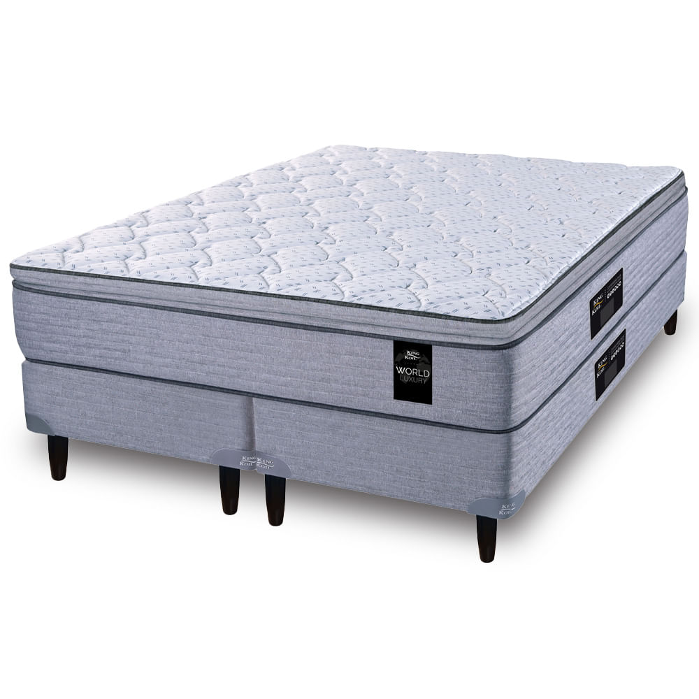 Sommier y Colchón de Resortes King Size King Koil Kensington 180x200