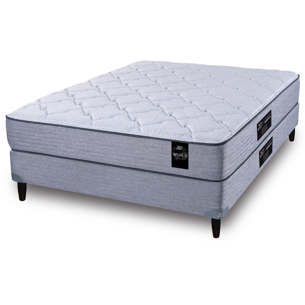 Sommier y Colchón de Resortes 2 plazas King Koil Bradley 140x190