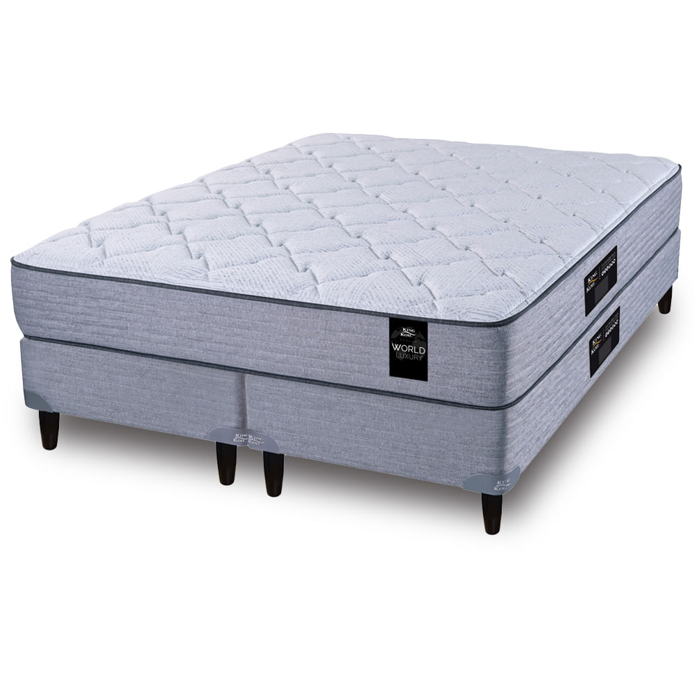 Sommier y Colchón de Resortes Queen Size King Koil Bradley 160x200