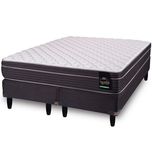 Sommier y Colchón de Resortes Queen Size King Koil Lancaster 160x200