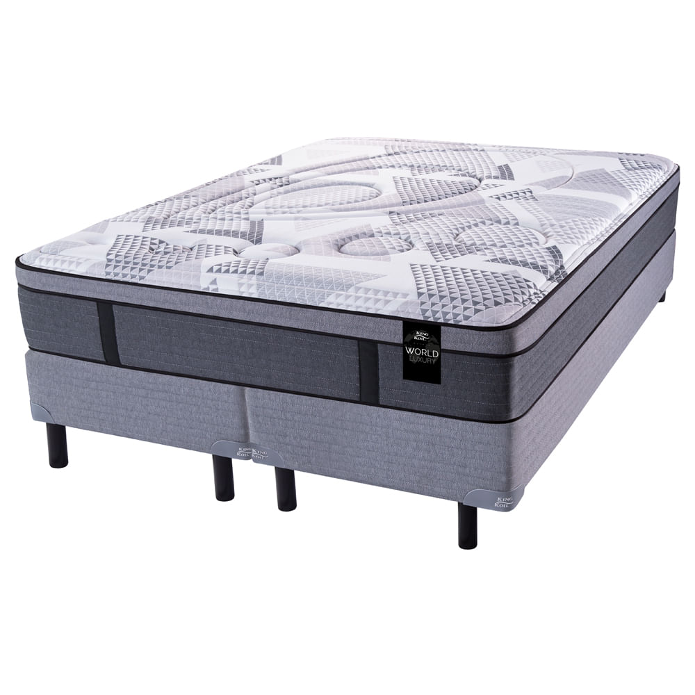 Sommier y Colchón de Resortes Queen Size King Koil 120 Gold Luxury Pocket 160x200
