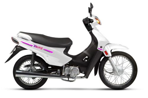 Motocicleta Motomel Blitz 110 Base One V8-B110 Blanco Cbs