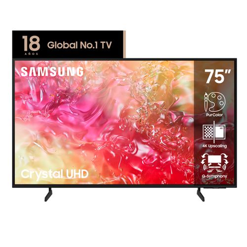 Smart TV Samsung 75 Du7000 Smart 4k UHD Crystal HDMI