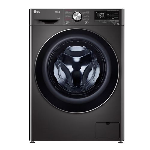 Lavarropas LG 10kg Wm10bvc4s6 1400rpm Black Inverter A+