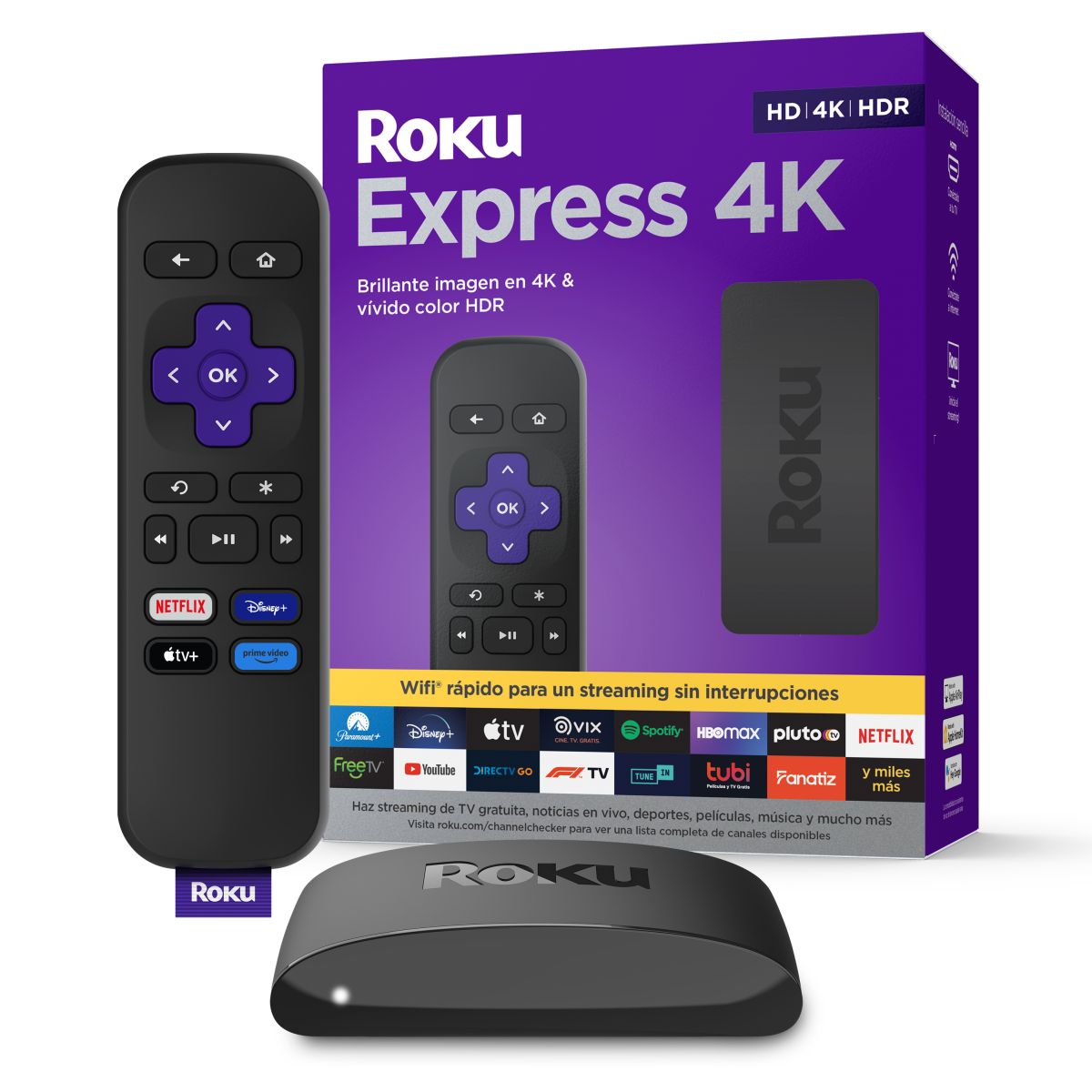 Roku Express 4K Dispositivo de Streaming HD, 4K y HDR