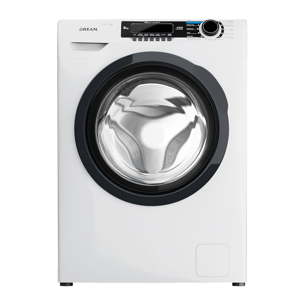Lavarropas Drean 8kg Lfdr0814sb0 8.14 1400rpm Blanco Inverter