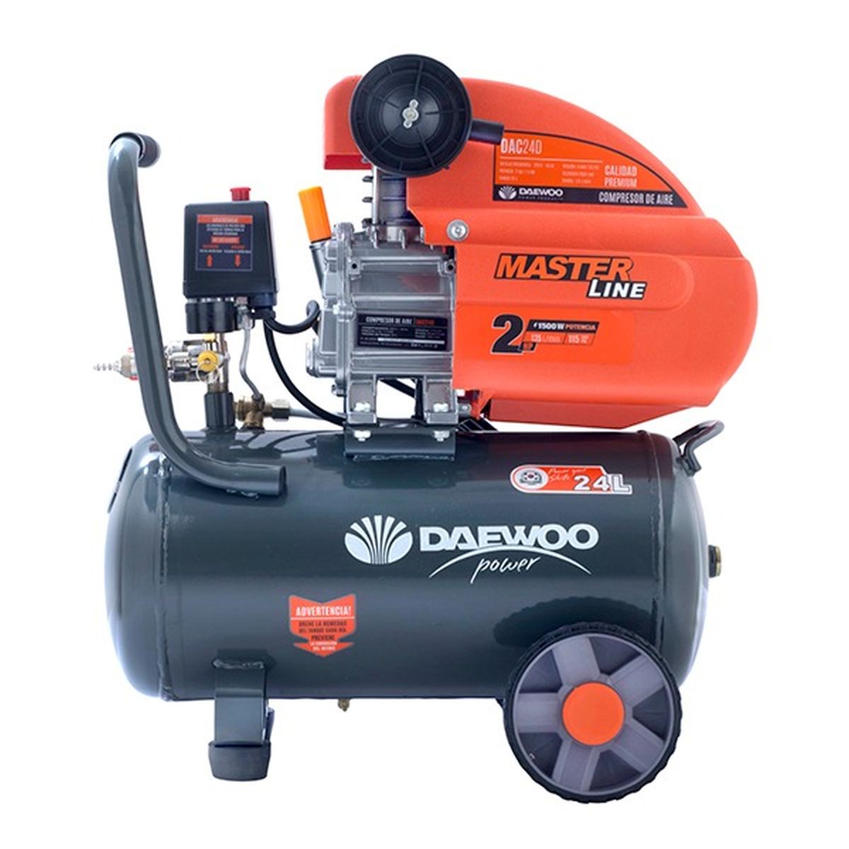 COMPRESOR DE AIRE DAEWOO 2HP 24L