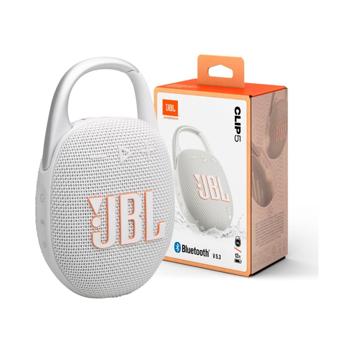 Parlante JBL Bluetooth Clip 5 Blanco