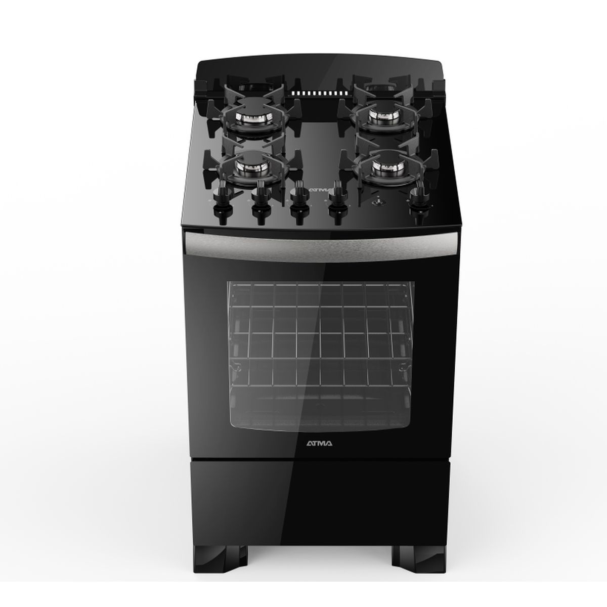 Cocina Atma 56cm Ccm056n Negra C/Enc C/Luz