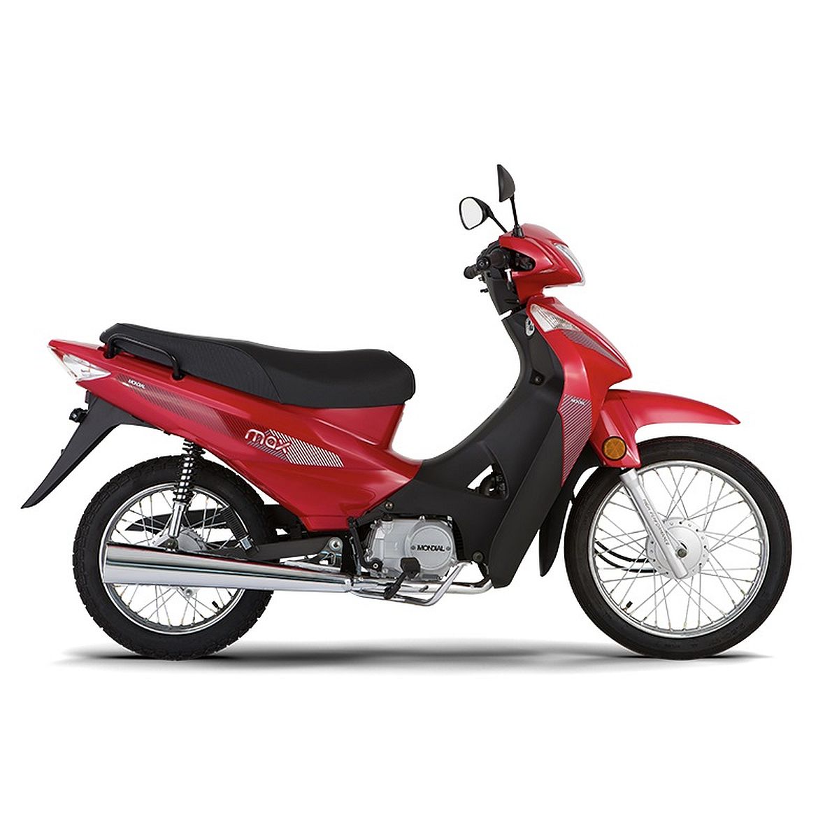 Motocicleta Mondial Ld Max Rt 110 I Rayos/Tambor Cbs Rojo