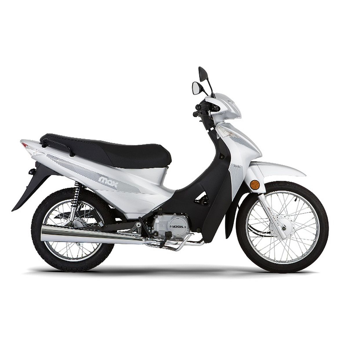 Motocicleta Mondial Ld Max Rt 110 I Rayos/Tambor Cbs Plata