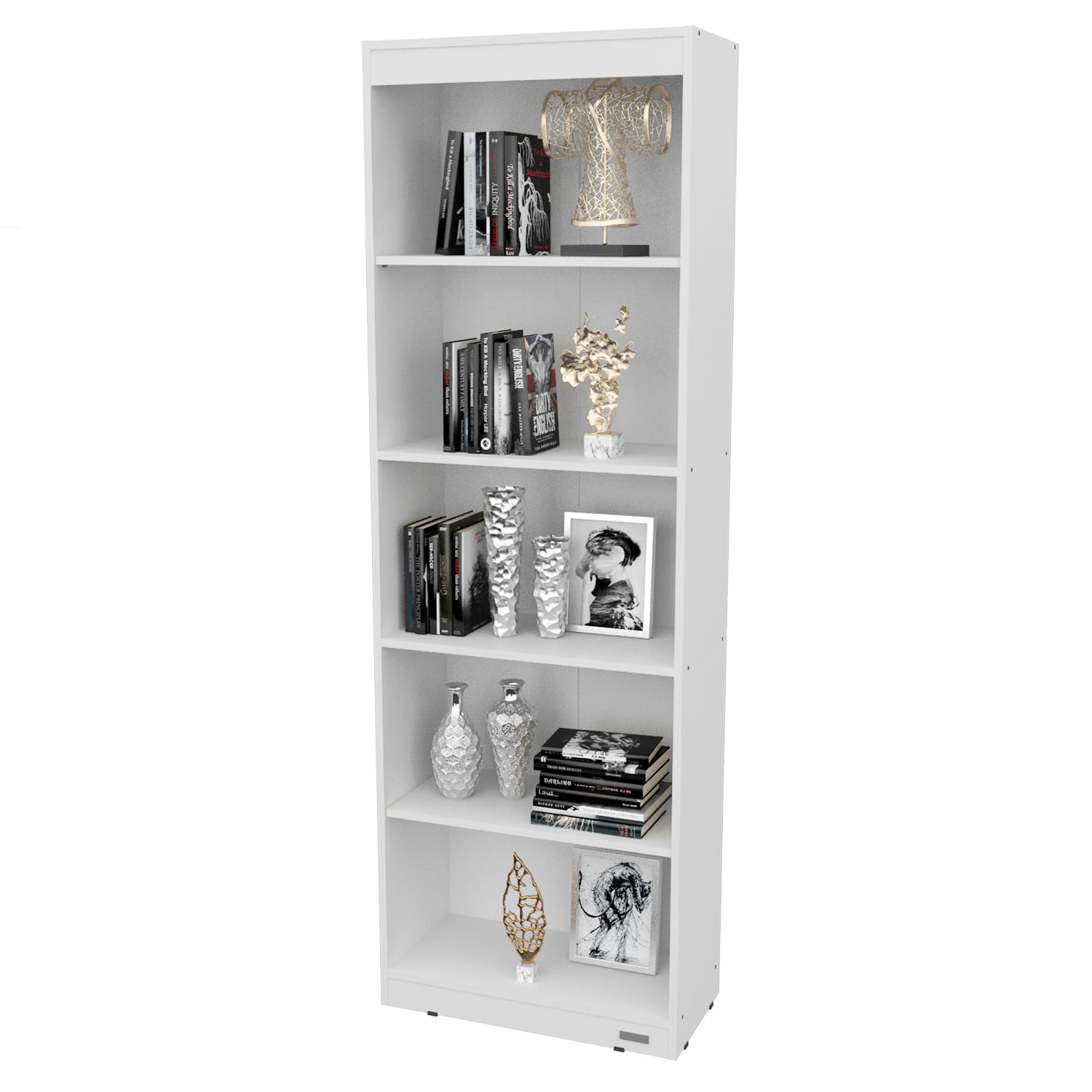 Biblioteca Con Estantes Blanca Mosconi Estantería Repisa Blanco