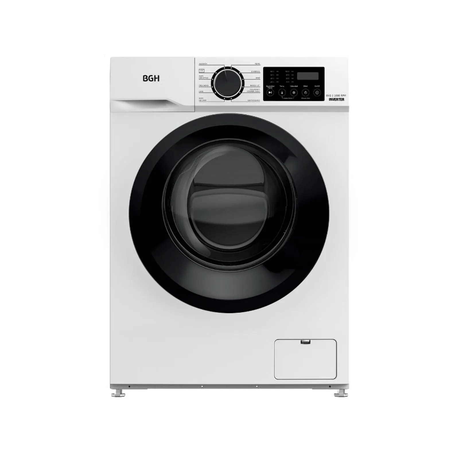 Lavarropas BGH 6kg Bwfi06w24ar 1000rpm Blanco Inverter