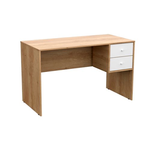 Escritorio Classic Mueble Pc 2 Cajones Oficina Mesa Estudio Nebraska Natural