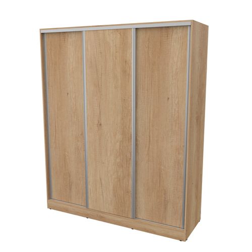 Placard 3 Puertas Corredizas 1,80 Mts Premium Mosconi Nebraska Natural