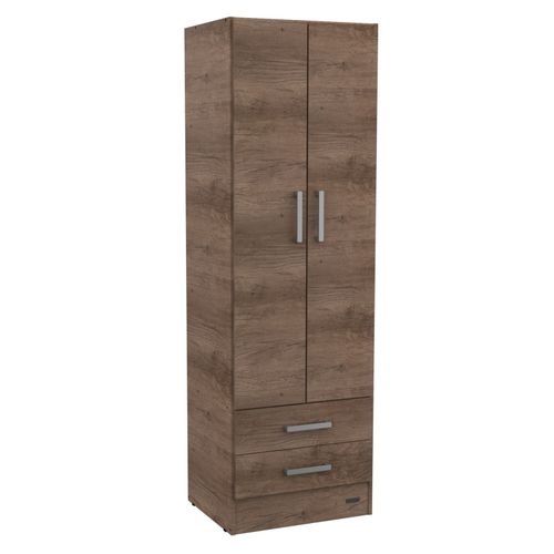 Placard Ropero 2 Puertas Melamina Mosconi Dakar Nebraska Gris
