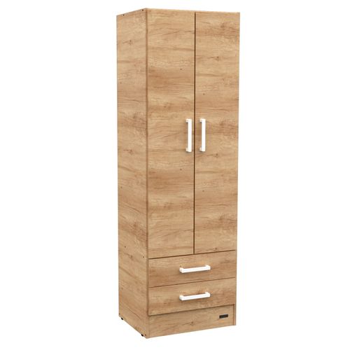 Placard Ropero 2 Puertas Melamina Mosconi Dakar Nebraska Natural