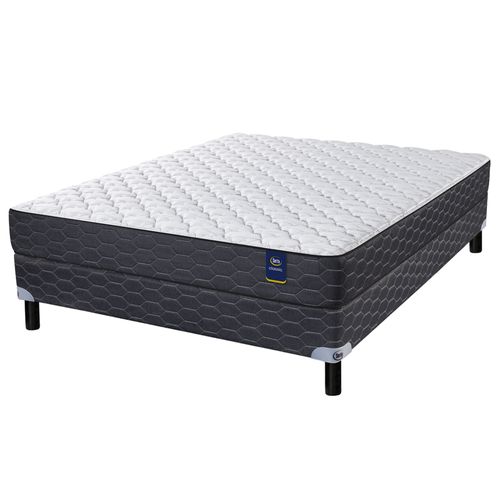 Sommier y Colchón de Resortes 2 Plazas Serta Joplin 140x190