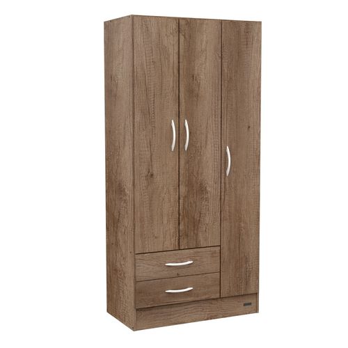 Placard 3 Puertas 2 Cajones Pack Grei (Neb Gris)