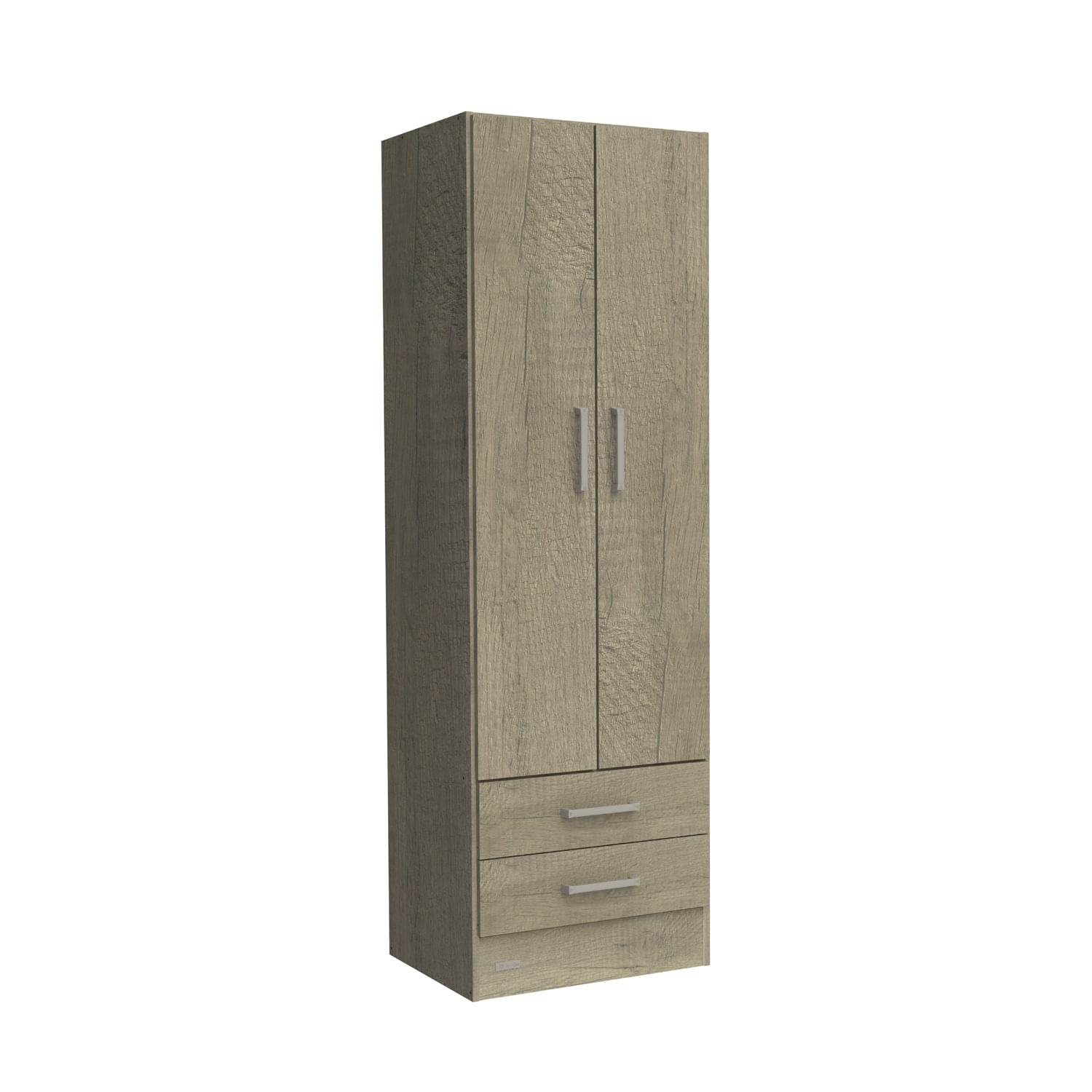 Ropero Placard 2 Puertas Mosconi Express 2 Cajones Grei (Neb Gris)