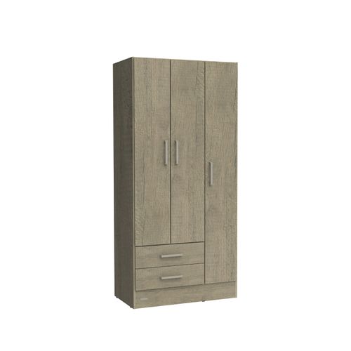 Ropero Placard 3 Puertas Mosconi Express 2 Cajones Grei (Neb Gris)