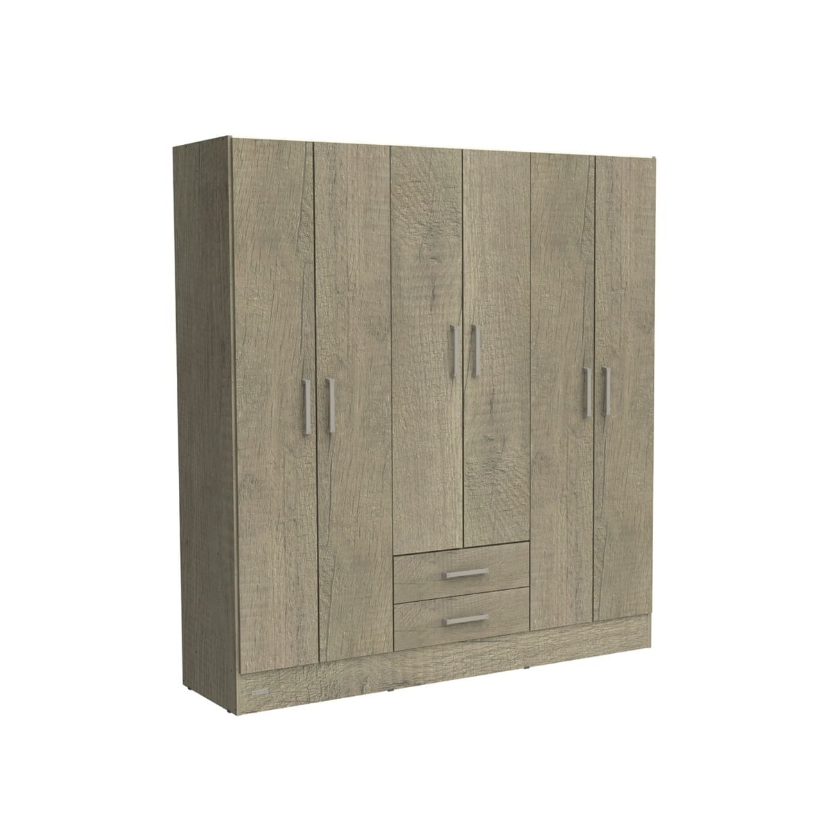 Ropero Placard 6 Puertas Mosconi Express 2 Cajones Grei (Neb Gris)