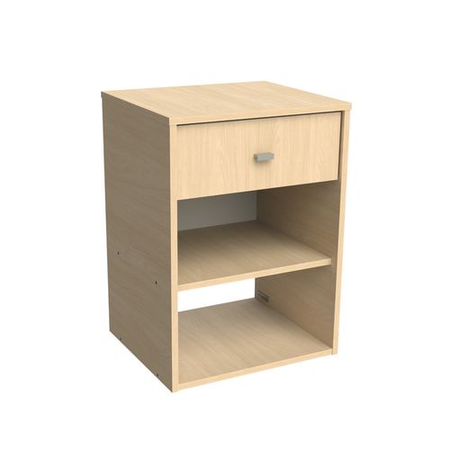 Mesa De Luz Juvenil Milenial 1 Cajón Melamina Malta