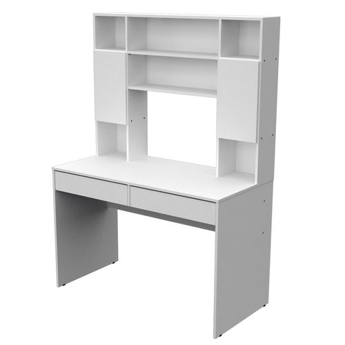 Mesa Escritorio Pc 721 Con Alzada Mosconi Computadora Blanco