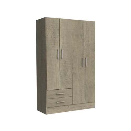 Ropero Placard 4 Puertas Mosconi Express 2 Cajones Grei (Neb Gris)