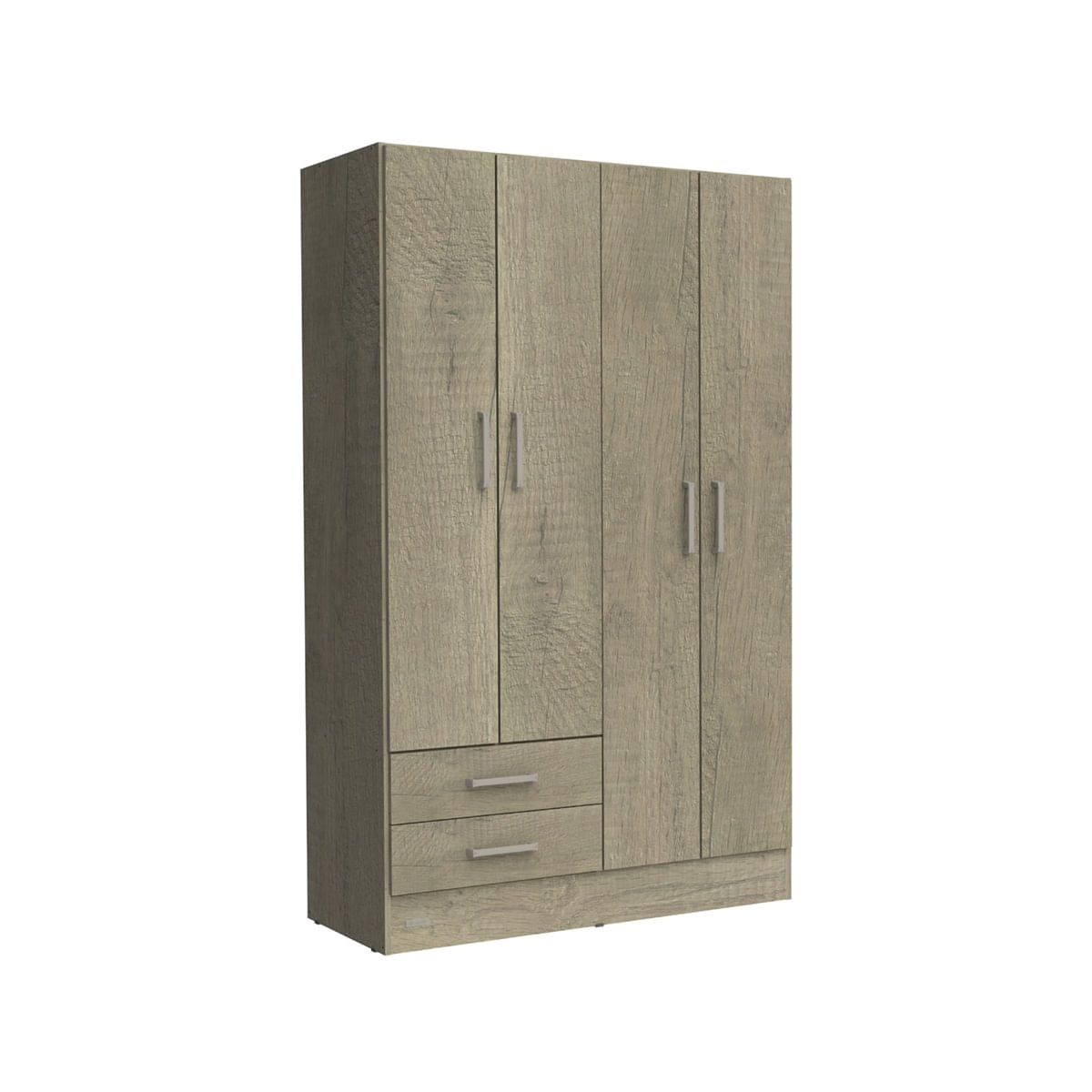 Ropero Placard 4 Puertas Mosconi Express 2 Cajones Grei (Neb Gris)