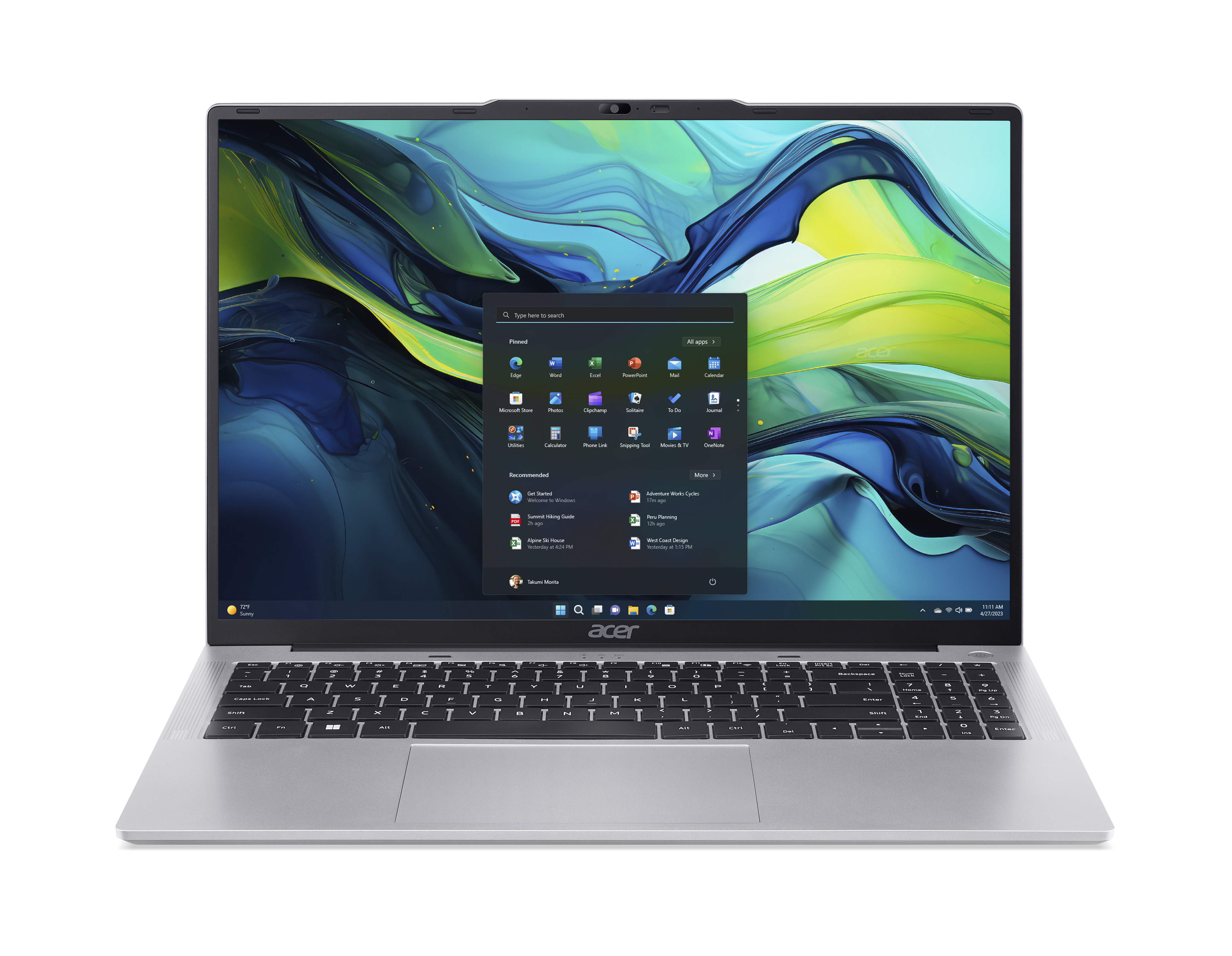 Notebook Acer Al16-51p-59 Ci5 1235 16" 16/512 Gb