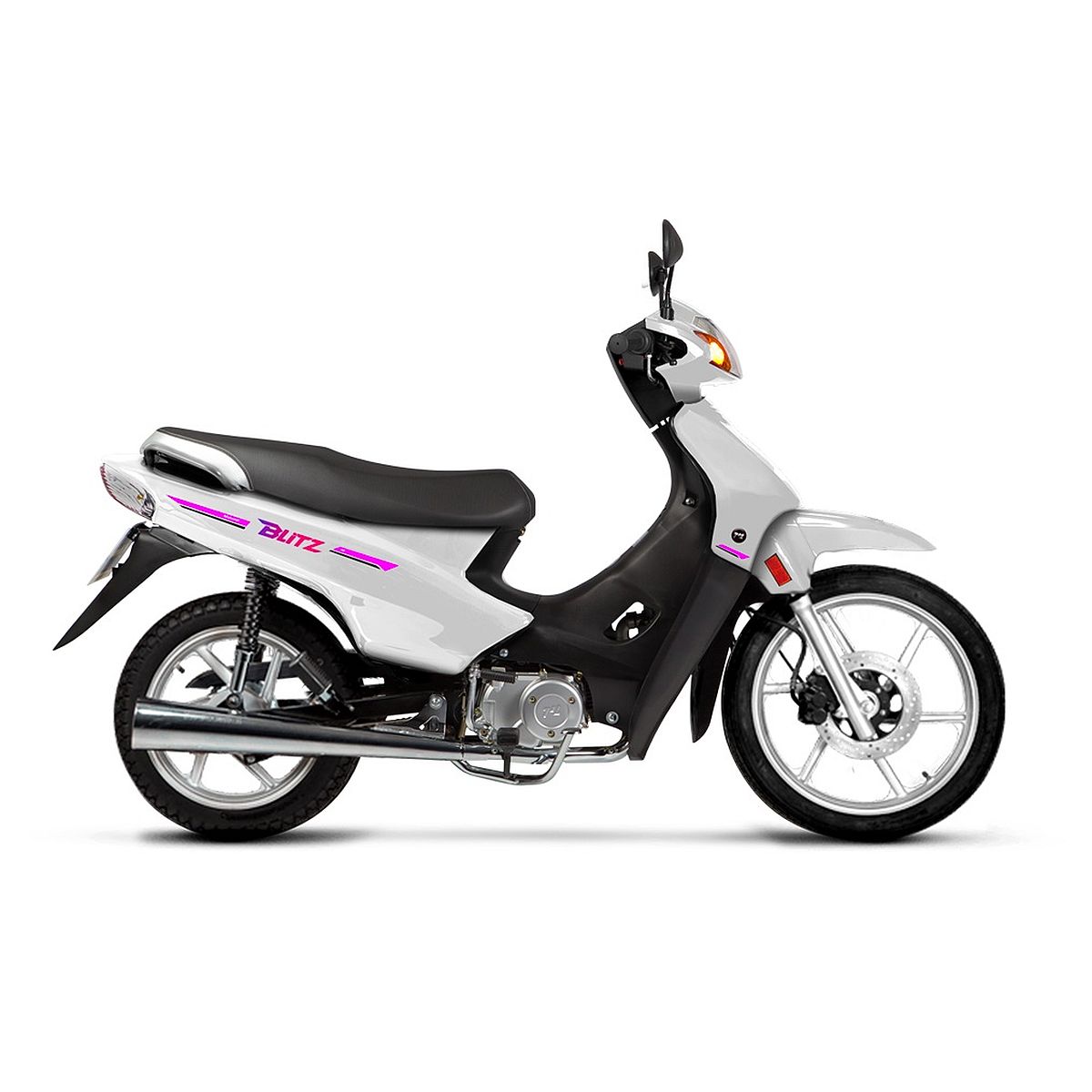 Motocicleta Motomel Blitz 110 Full One Aleac V8 Blanco  Cbs