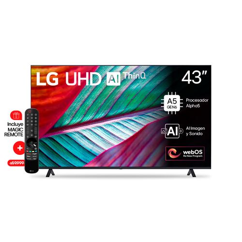 Smart TV LG 43'' LED 4K UR8750PSB