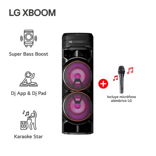 Parlante Portátil LG Rnc9 1800w 2x8" Bt Usb Fm