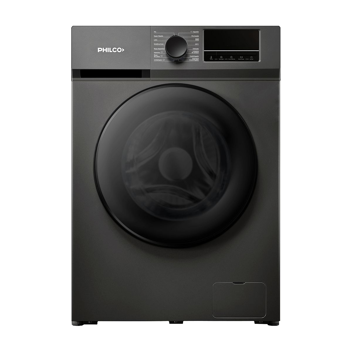 Lavarropas Philco 11kg Phl1114gi 1400rpm Gris Oscuro A+