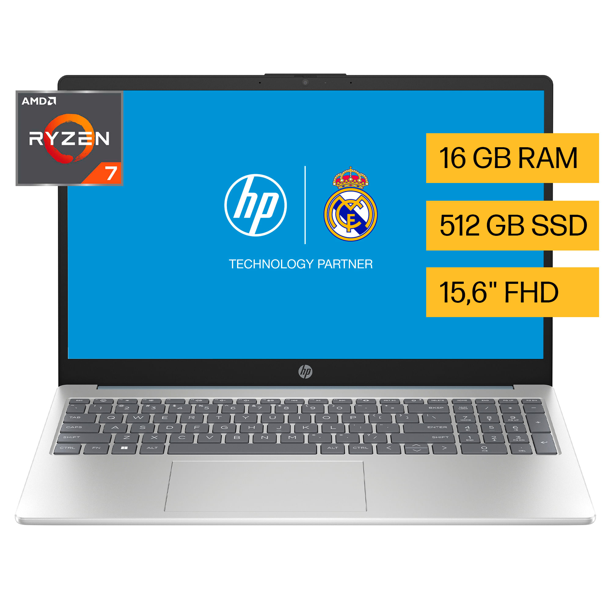 Notebook Hp 15-Fc0273la R7-7730 Amd 15"16/512 Gb