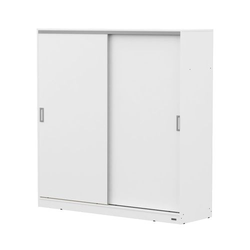 Placard 2 Puertas Corredizas Dakar 1,80 Mts. Guía Metálica Blanco
