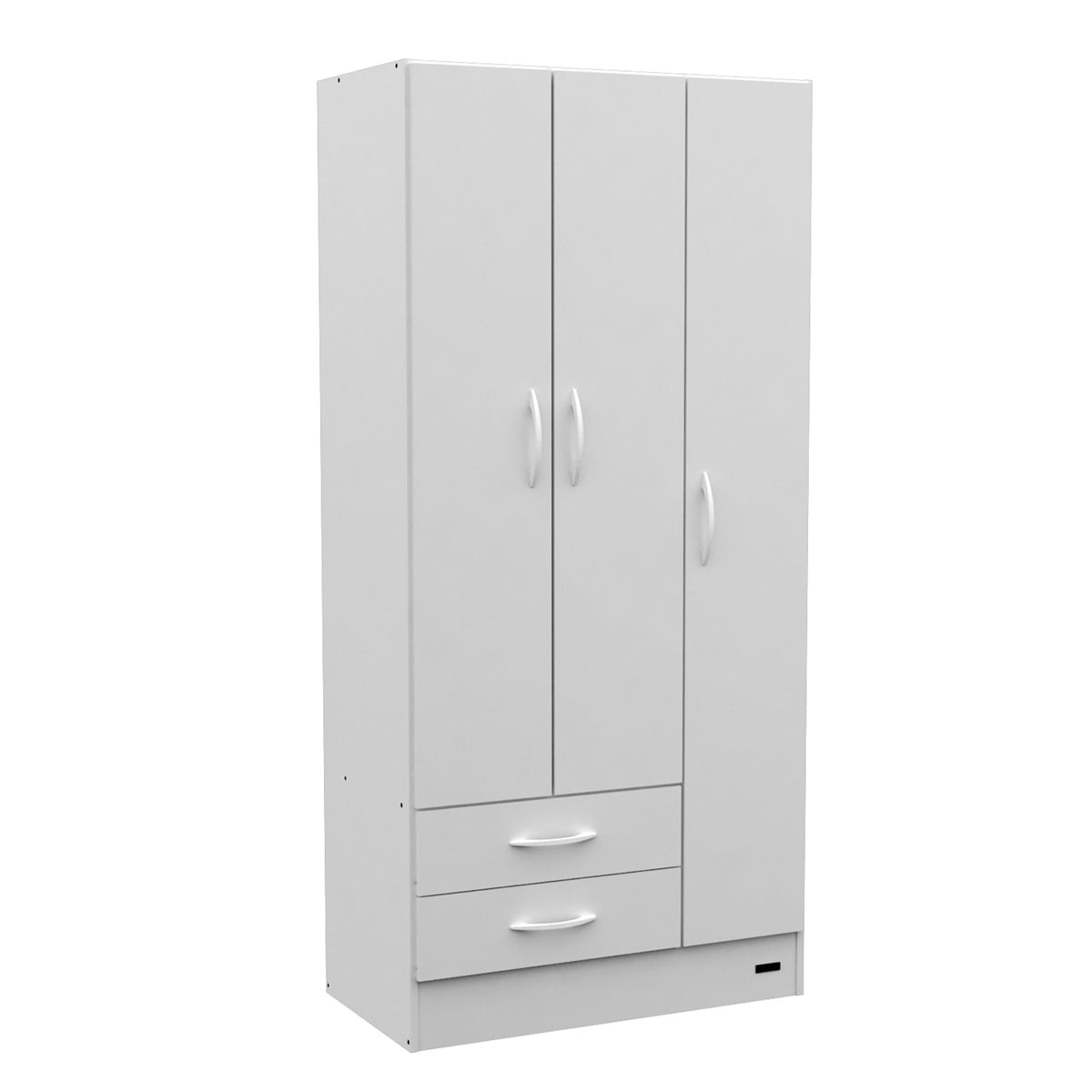 Placard 3 Puertas 2 Cajones Pack Blanco