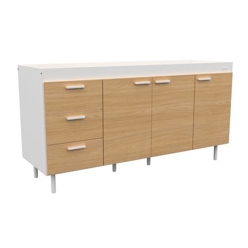 Bajo Mesada Sin Bacha Mueble Cocina Mosconi Express 1,60 Mts Malta