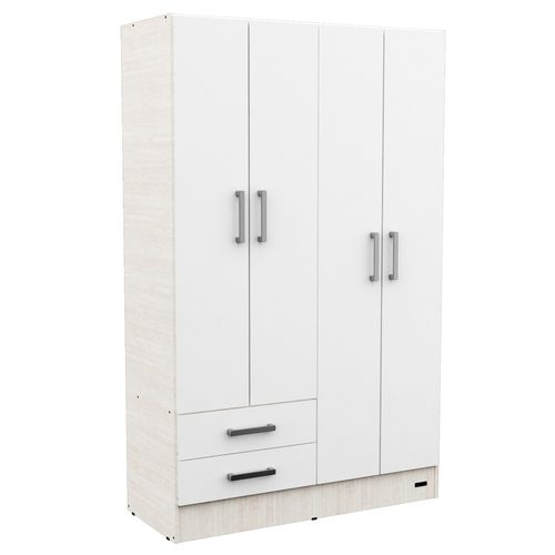 Placard Ropero 4 Puertas Melamina Dakar Mosconi Venezia (Blanco)