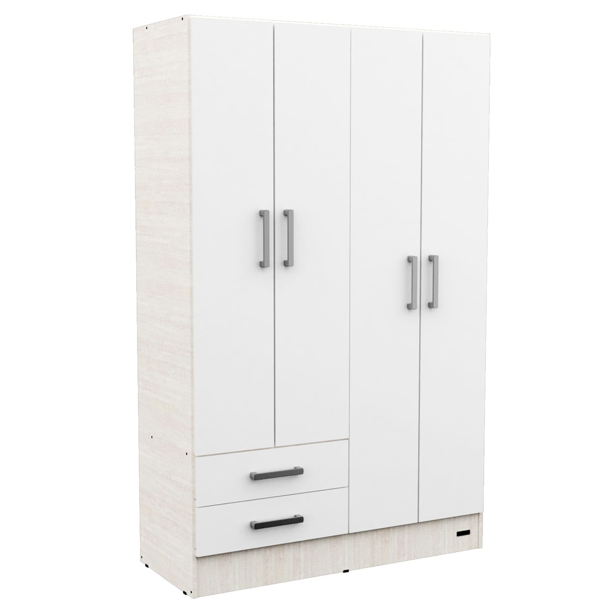Placard Ropero 4 Puertas Melamina Dakar Mosconi Venezia (Blanco)
