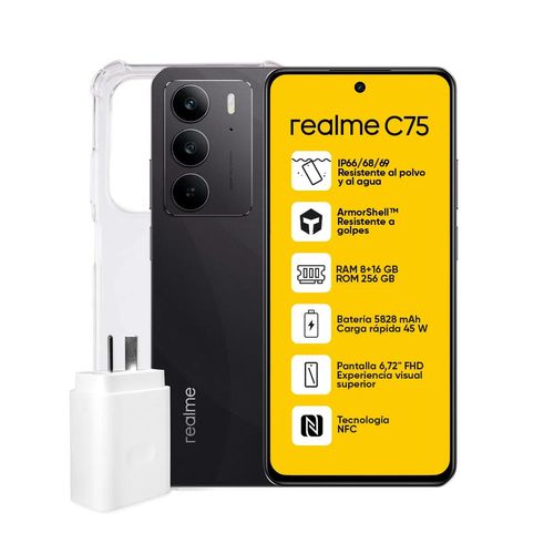 Celular Realme C75 Black 8/256GB 6.74"